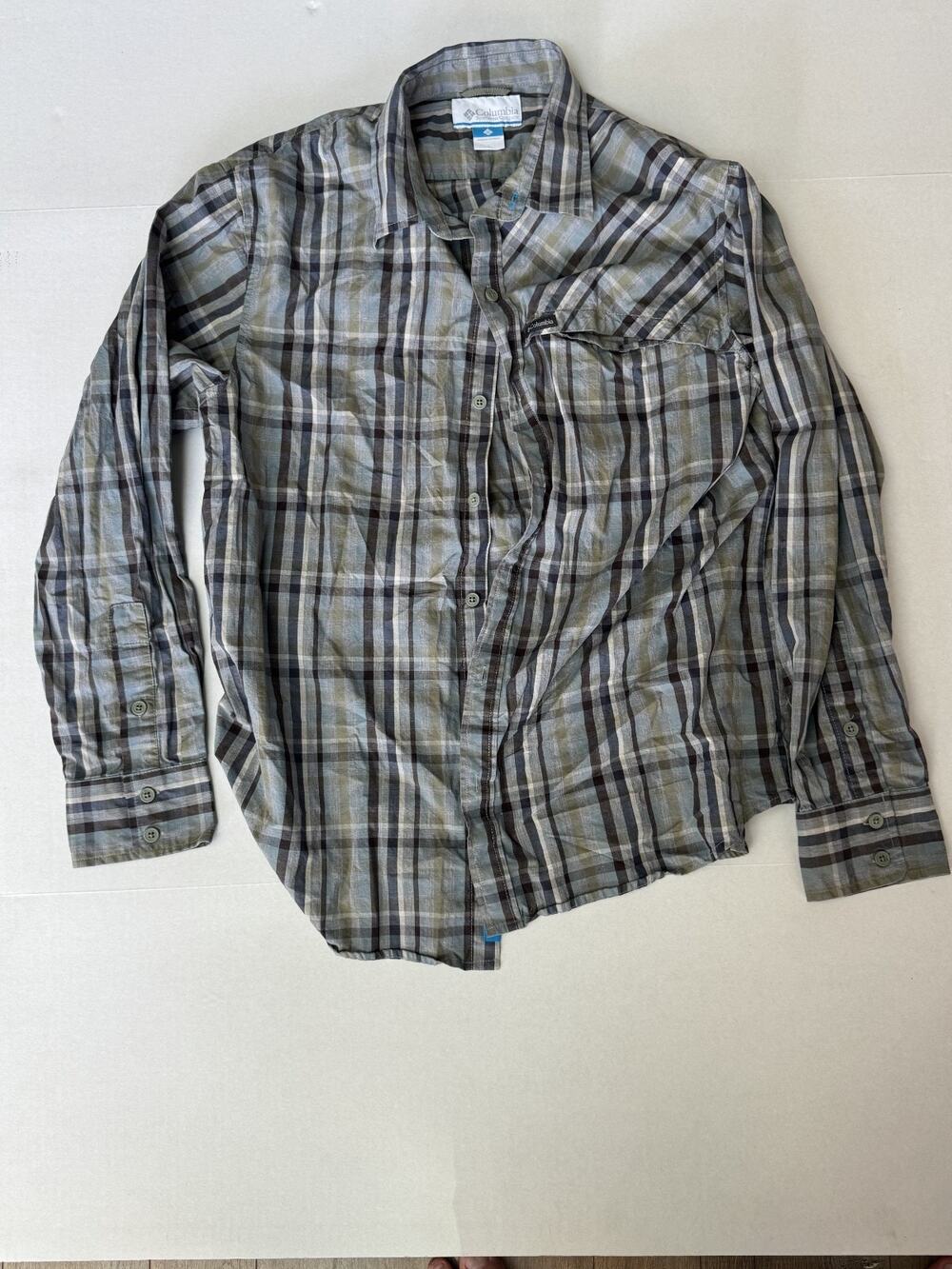 Columbia Men's Long Sleeve Button Down Shirt Size Large
